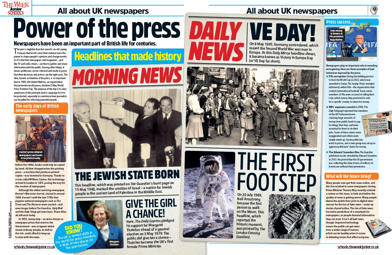 UK newspapers image