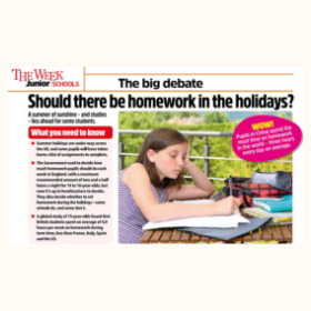 Should there be homework in the holidays?